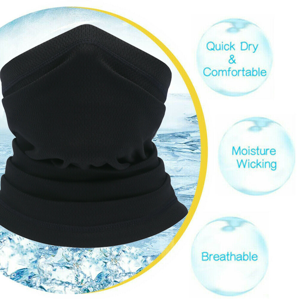 Cooling Neck Gaiter Bandana Face Mask Sun UV Gator Mask Face Cover for Men Woman