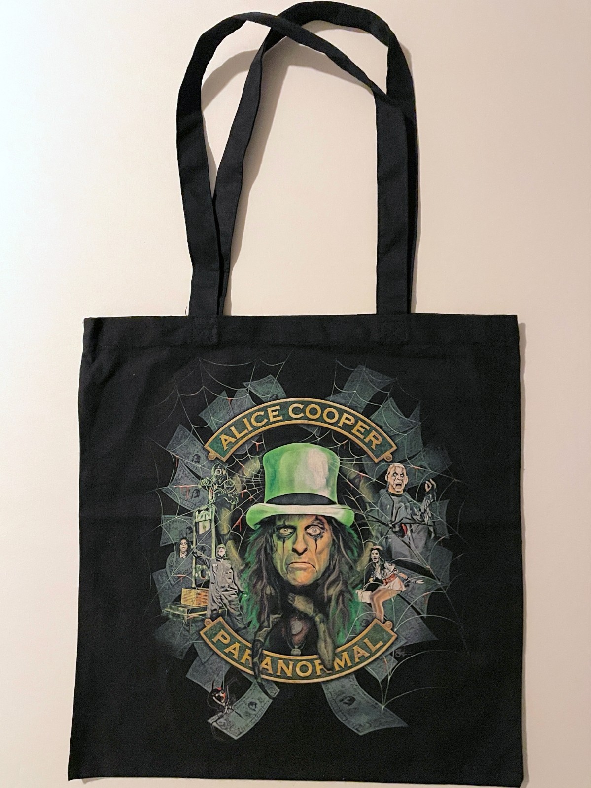 ALICE COOPER TOTE BAG Paranormal 2017 - 2018 tour VIP official merchandise