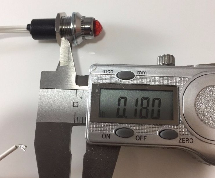 Pair Green Pilot Dash Indicator Warning Lights 12V - Vintage Classic Hot Rod