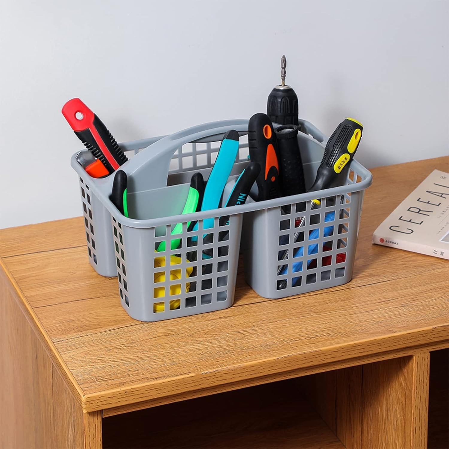 Shower Organizer Basket, Plastic College Essentials Holder