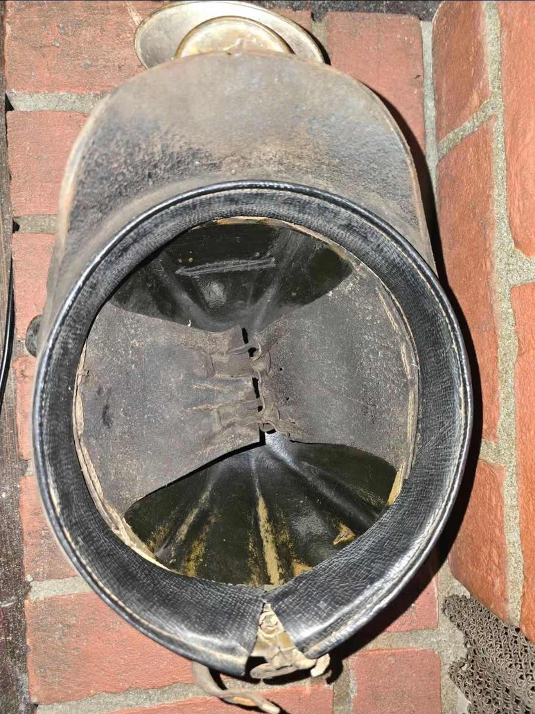 1920s-1930s Antique Historic Child-Labor Coal Miner's helmet! VERY RARE!!!!!!