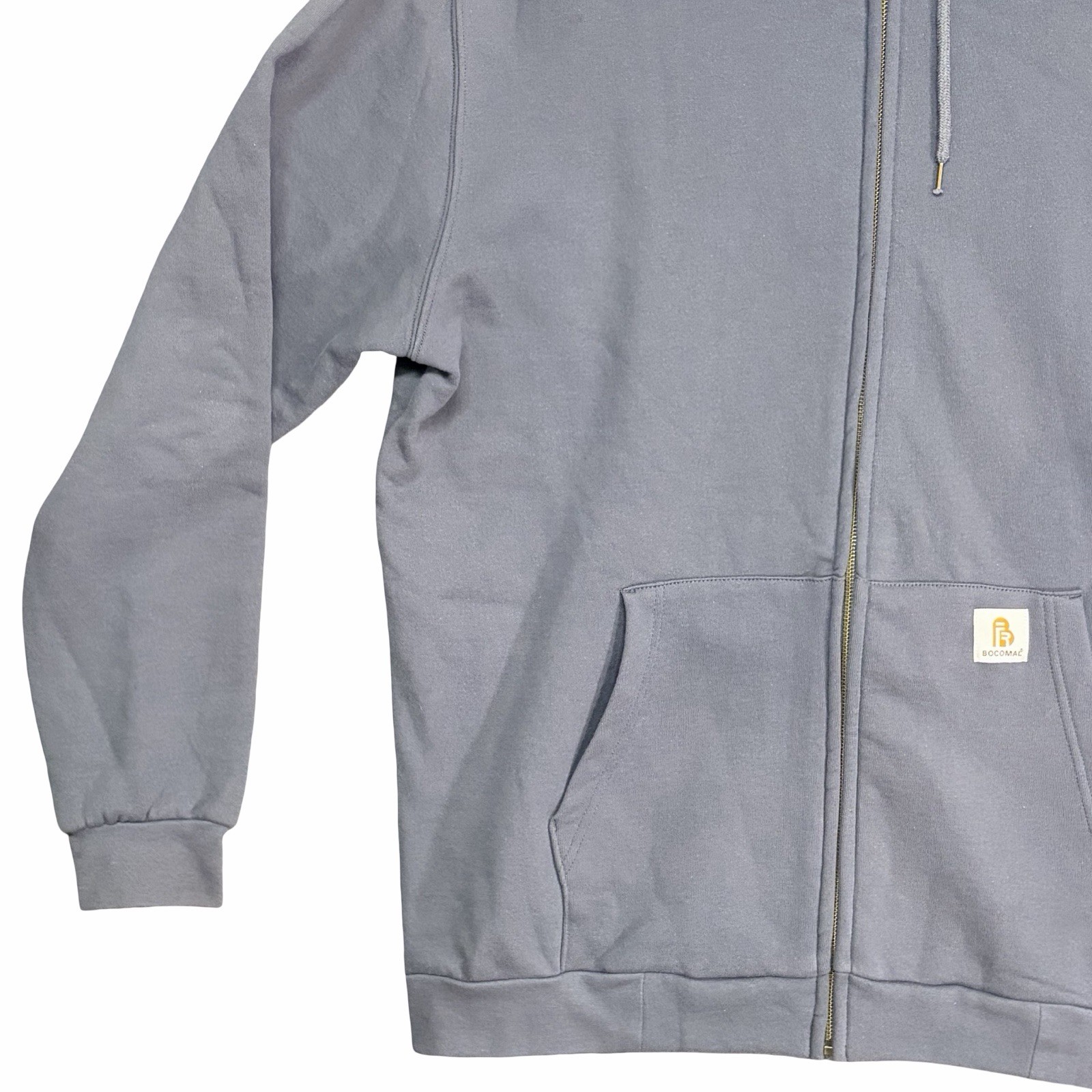 Bocomal FR Jacket Gray Mens Large NFPA 2112 CAT 2 Flame Resistant Work Hoodie