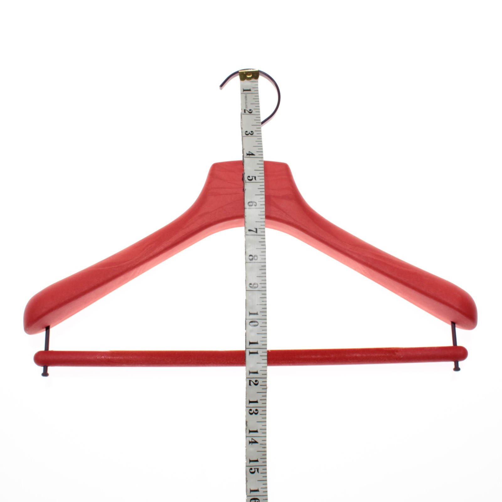 Isaia Suit Hanger Size 40 in Orangey Red with Purple Coral Composite