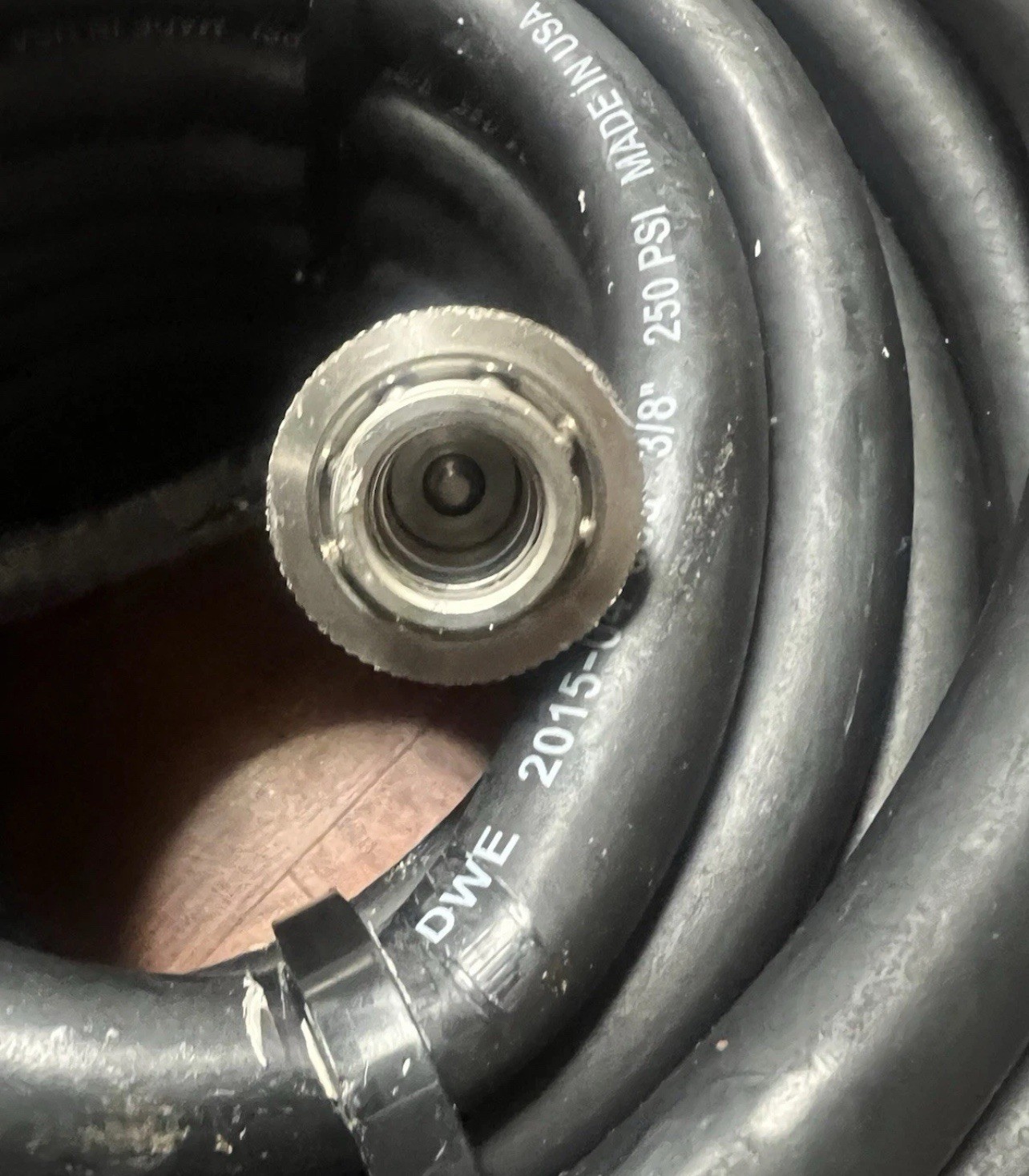 DWE 75’ Breathing Air Hose 250 PSI 3/8" w/ PARKER Quick-Connect SS Fittings NEW