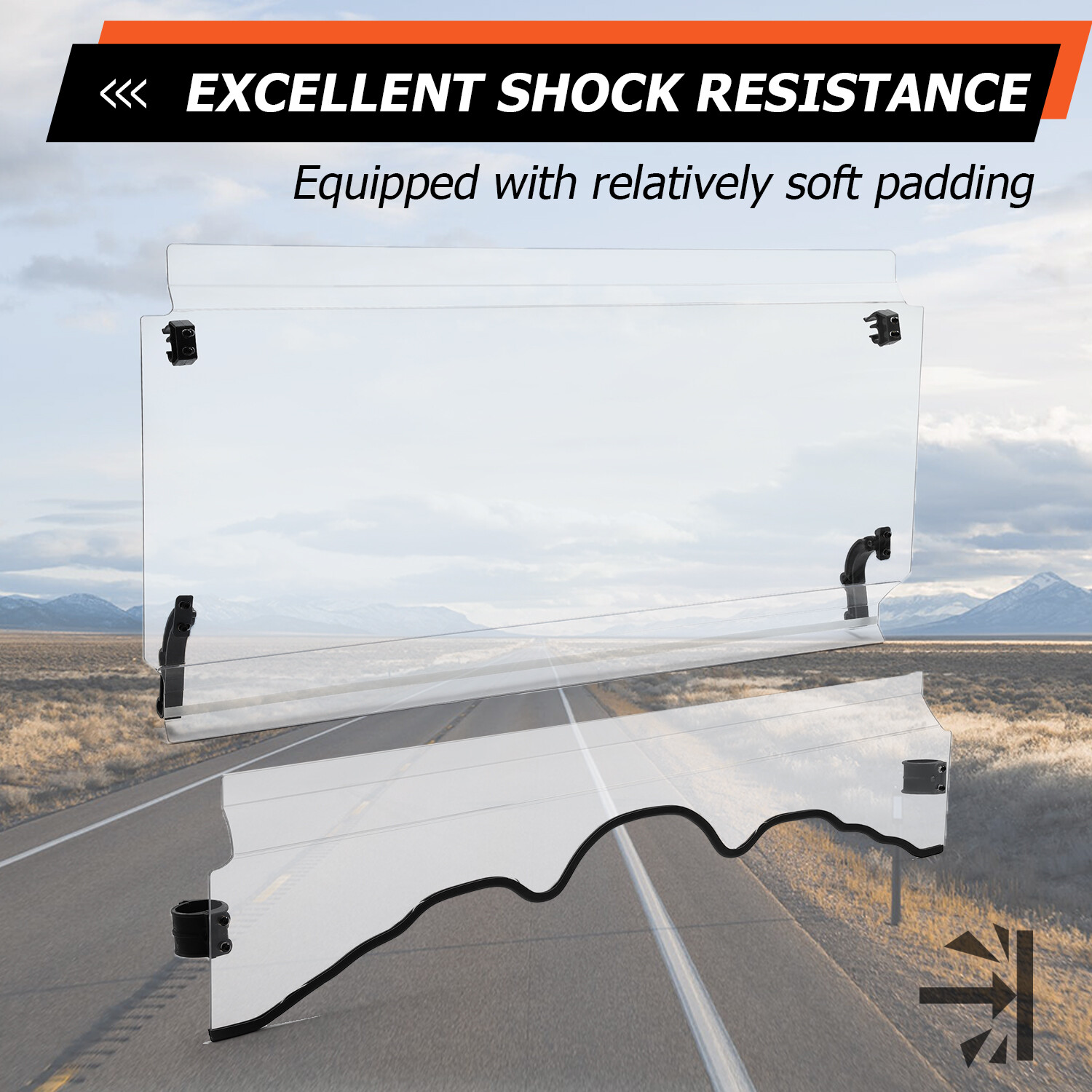 For MASSIMO MSU, Bighorn, Outfitter ,Cub Cadet 500/700 2pc Front Windshield