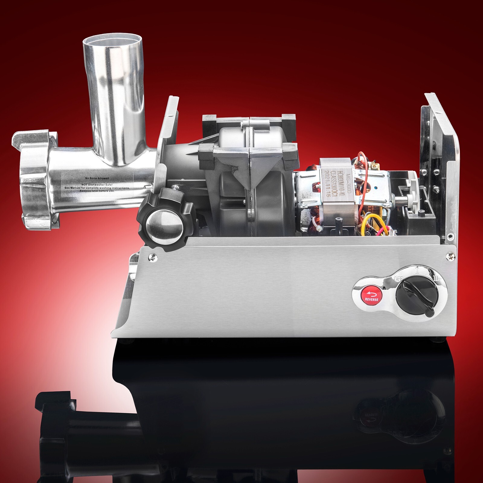 STX Intl Turboforce 3500 HD Heavy Duty Meat Grinder w/ Foot Pedal, Juicer & More