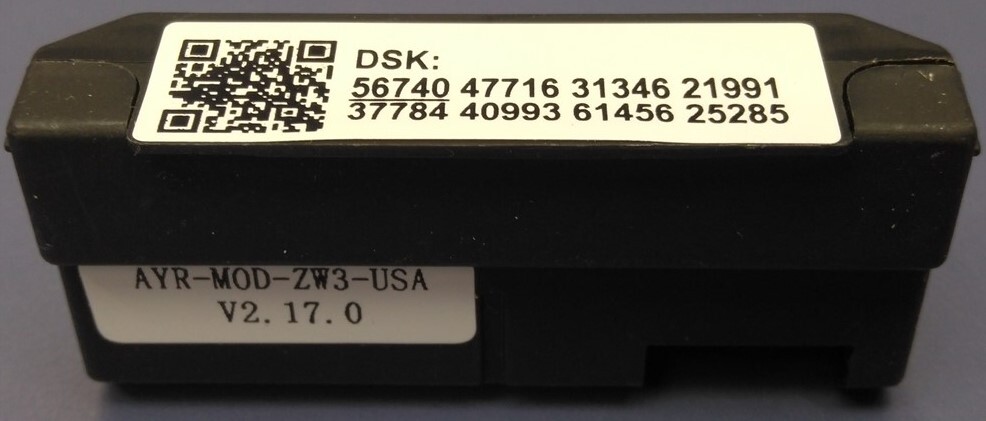Yale ASSA ABLOY AYR-MOD-ZW3 Z-Wave Plus Module V2.17.0 NEW