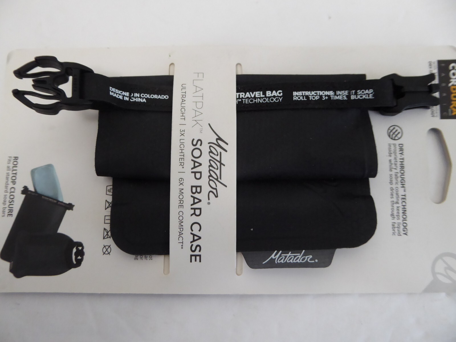 NEW Matador FlatPak Soap Bar Case Ultralight Leakproof Waterproof Hiking Camping