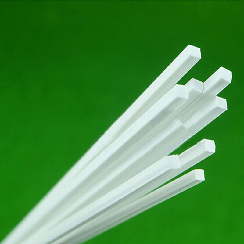 250mm Square Solid Rod Bar ABS Styrene Plastic DIY Modeller Building 9 Sizes