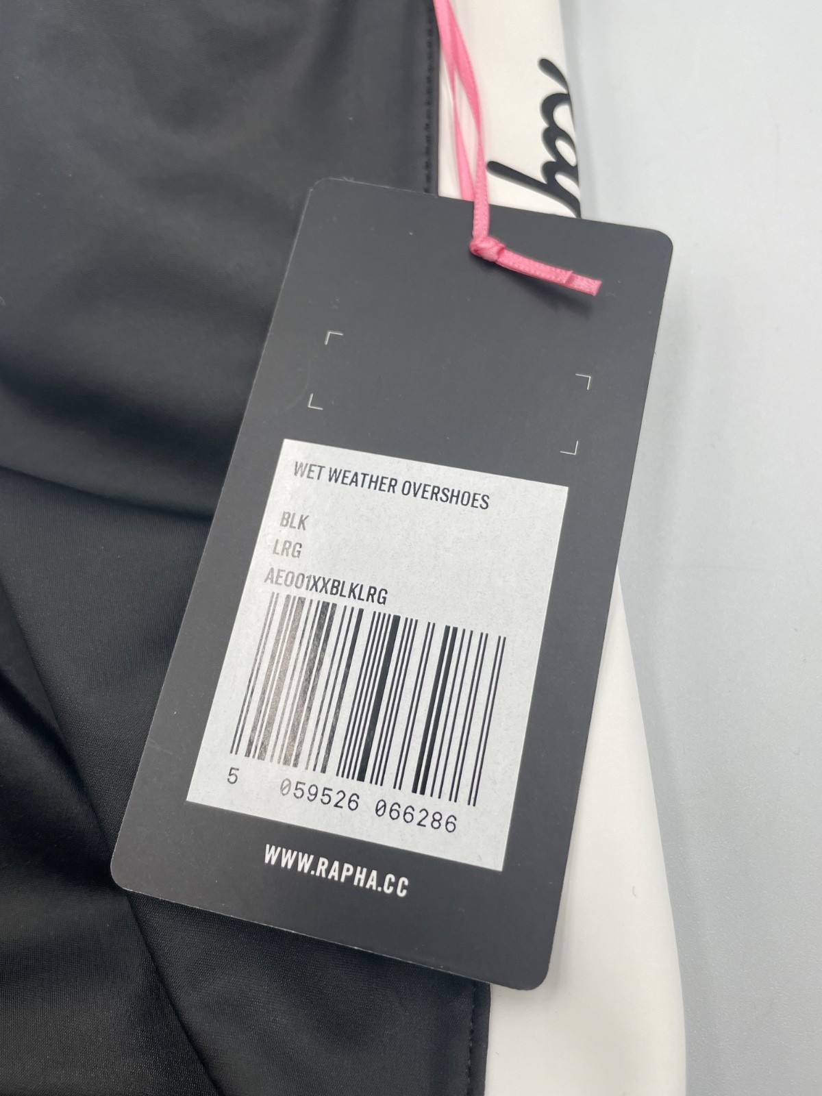 Rapha Wet Weather AEO01XX Overshoes Unisex L Black Waterproof Cycling Outdoor