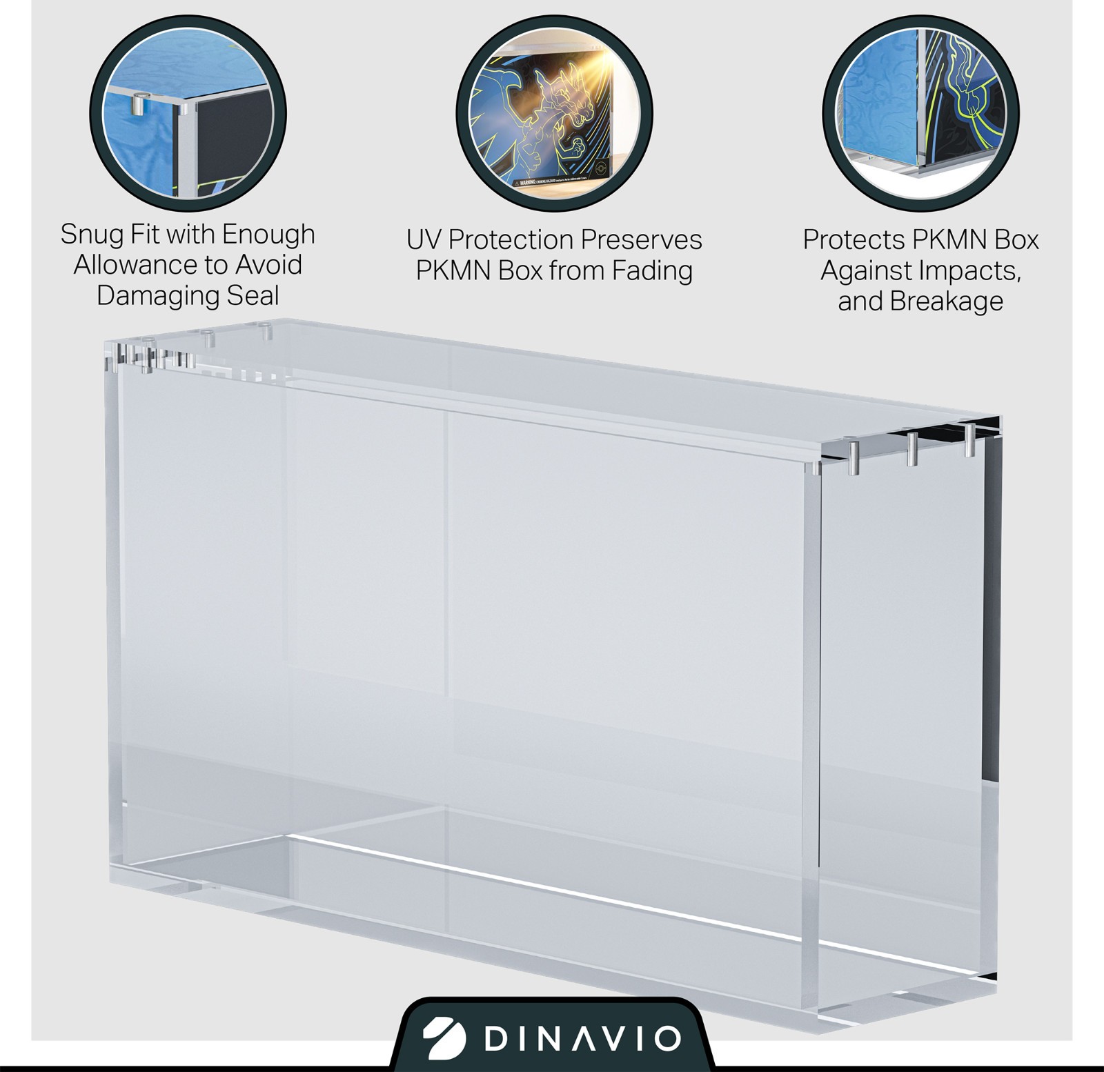 Acrylic Case for Pokemon Mega Charizard X ex Ultra Premium Collection UPC