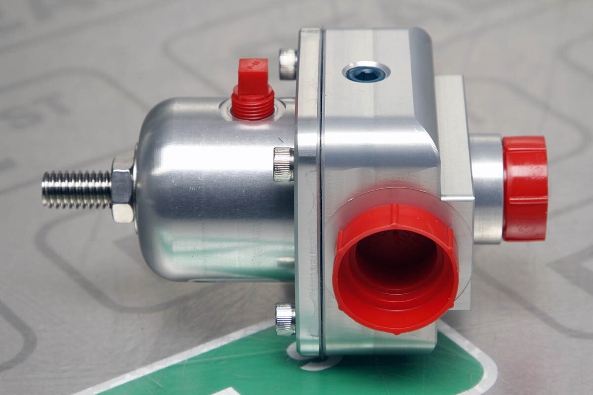 Weldon Teflon Diaphragm Bypass Fuel Regulator 120psi 30-110psi 10AN In 8AN Out