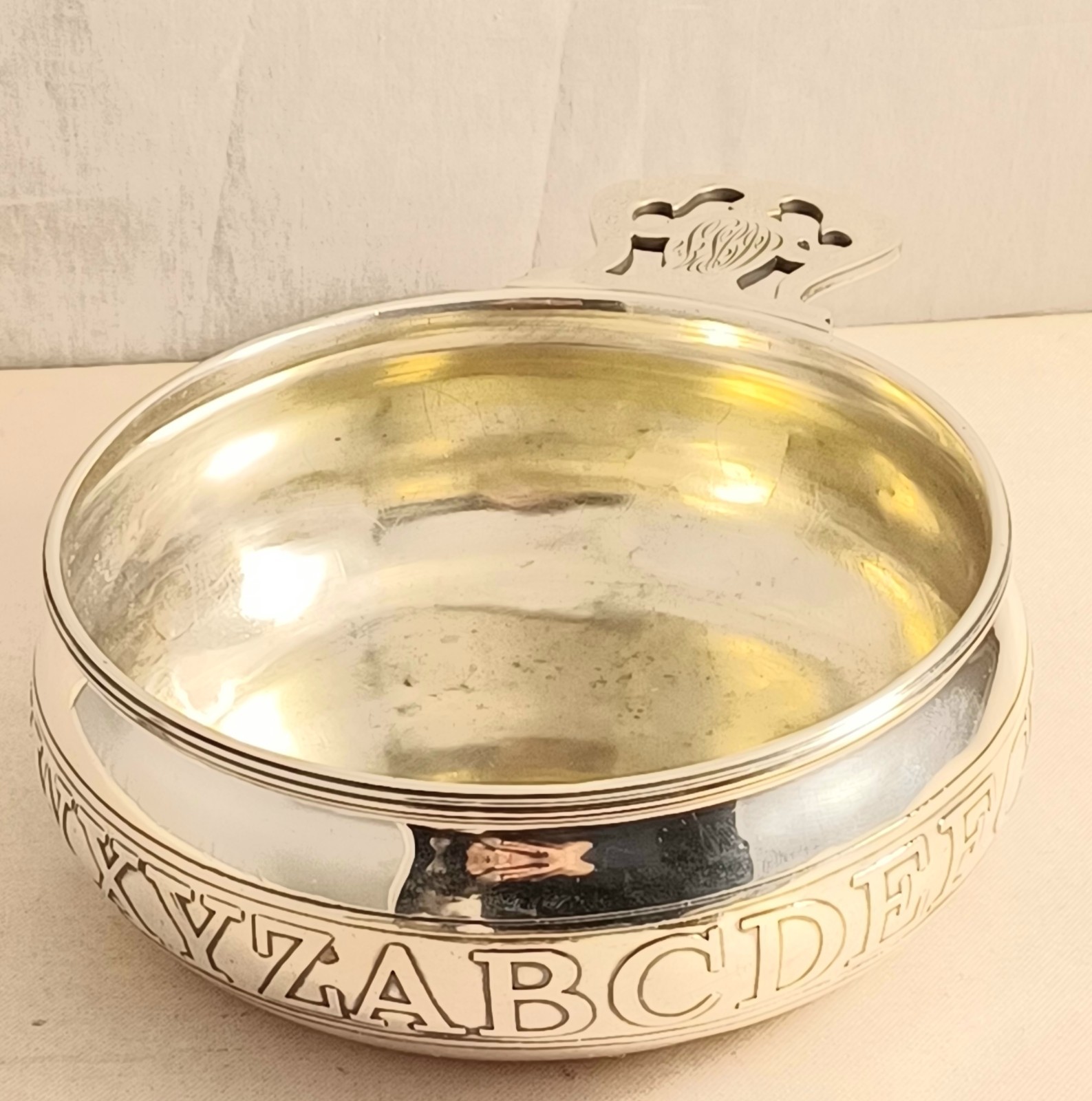 Vintage Reed & Barton Sterling ABC Alphabet Baby Porringer