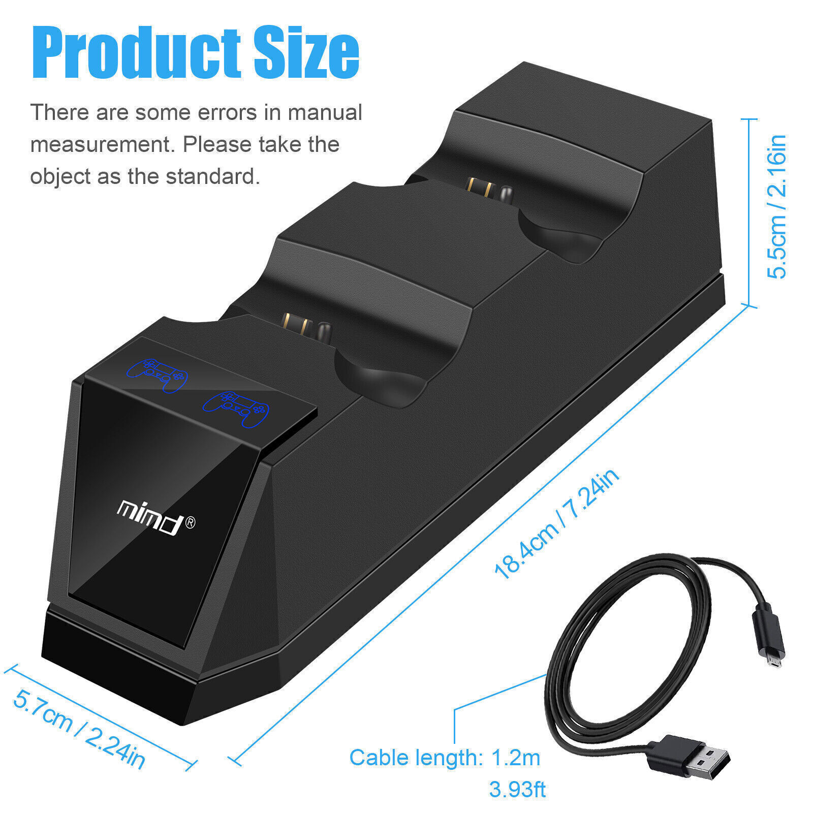 Fast Charger For PS4 Dualshock Playstation 4 Controller Charging Dock Station