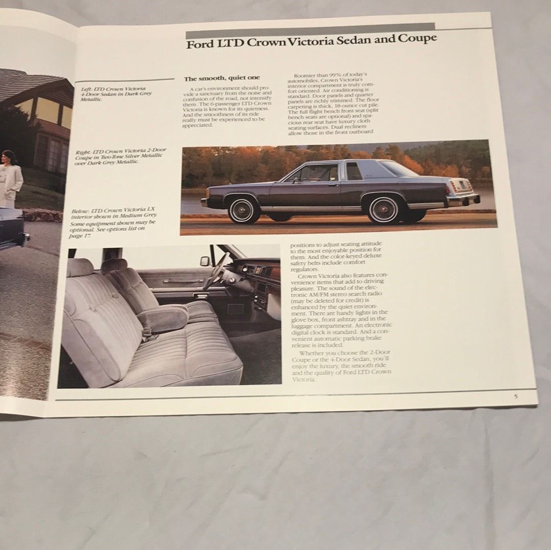 1987 Ford Crown Victoria sales brochure