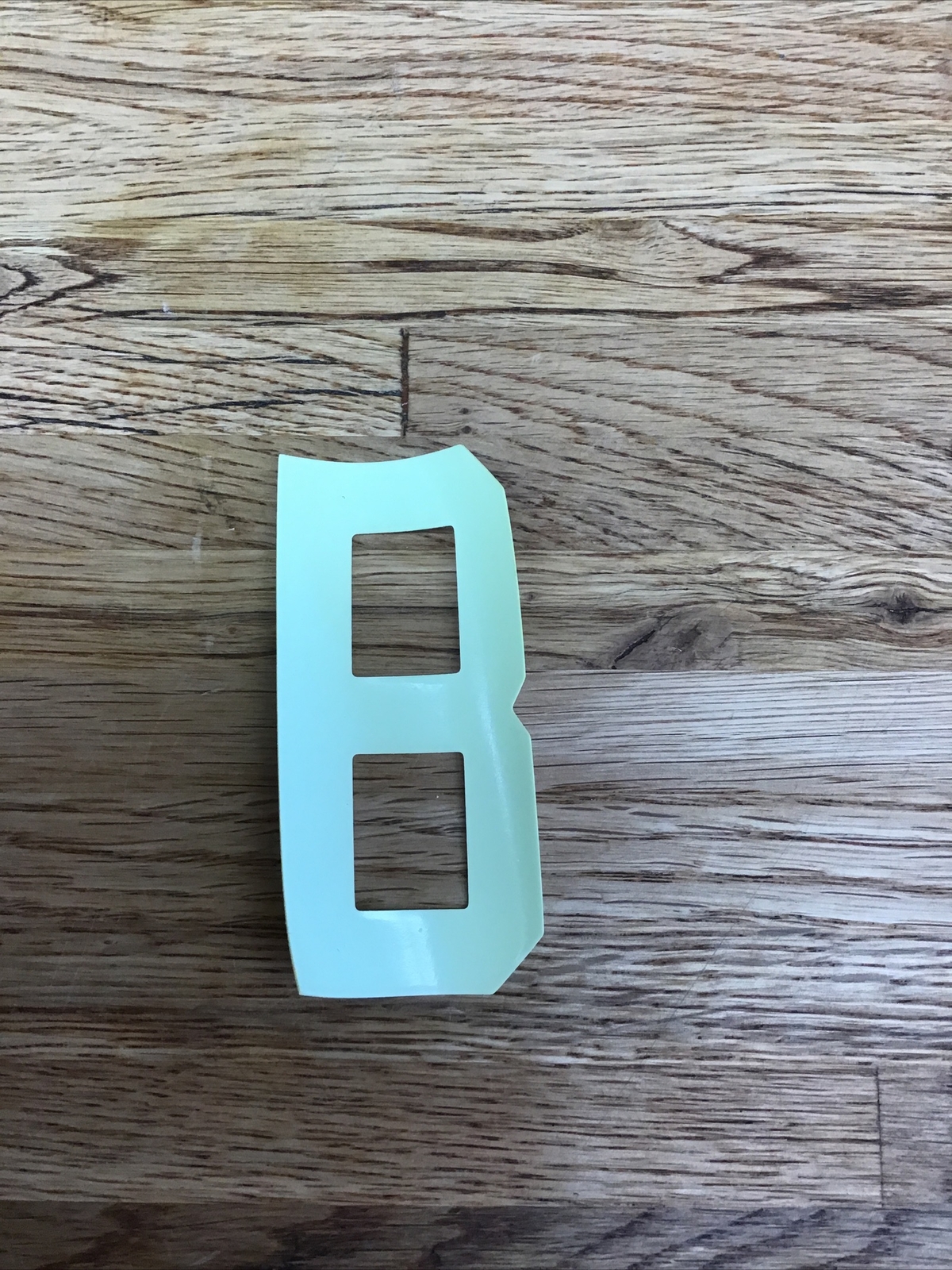 Firefighter / EMT Turnout Coat Reflective Iron-On Letter  “B” Lime Green D-6