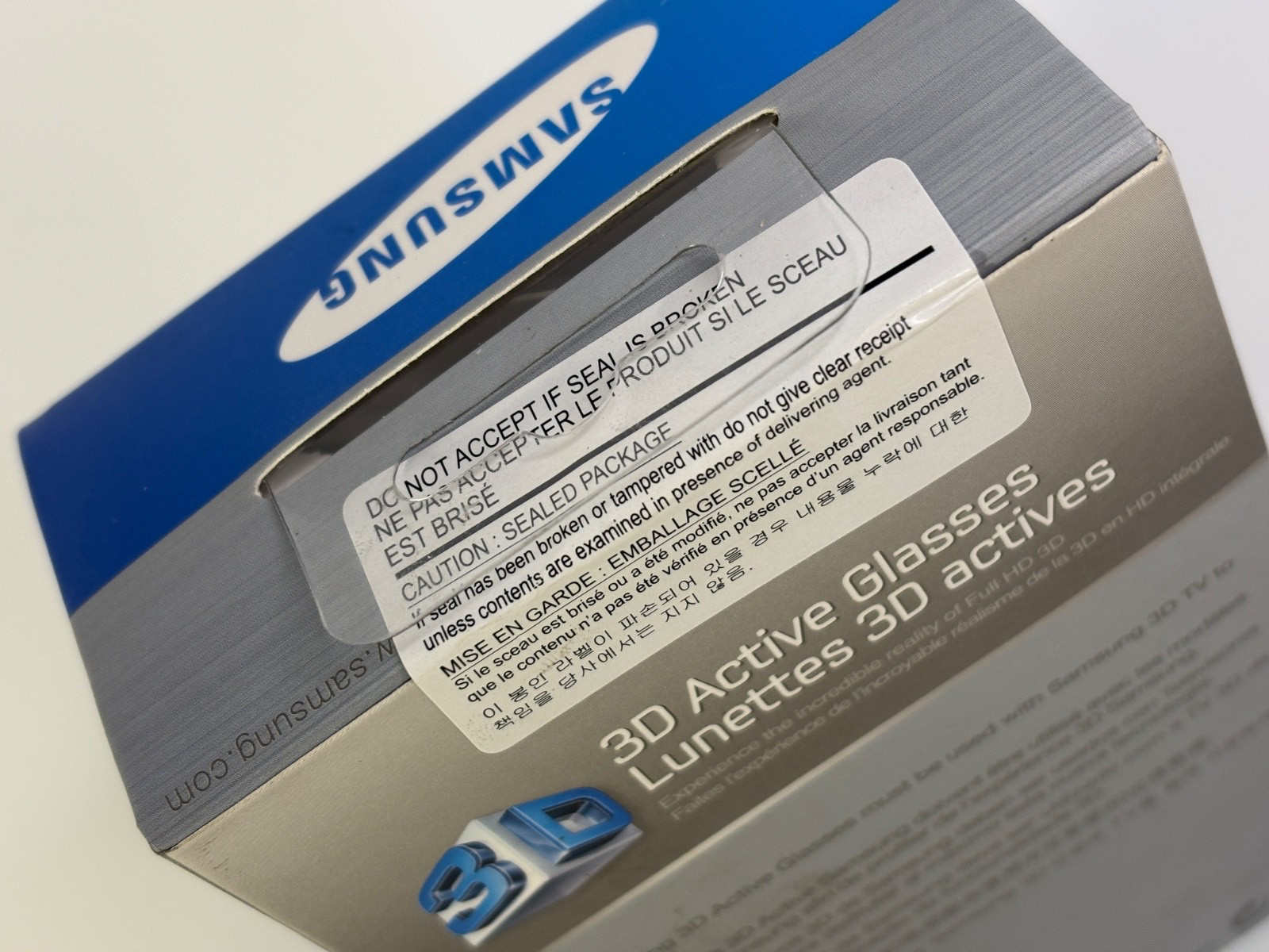 Samsung SSG-3050GB Stereoscopic 3D Active Glasses Black New Sealed