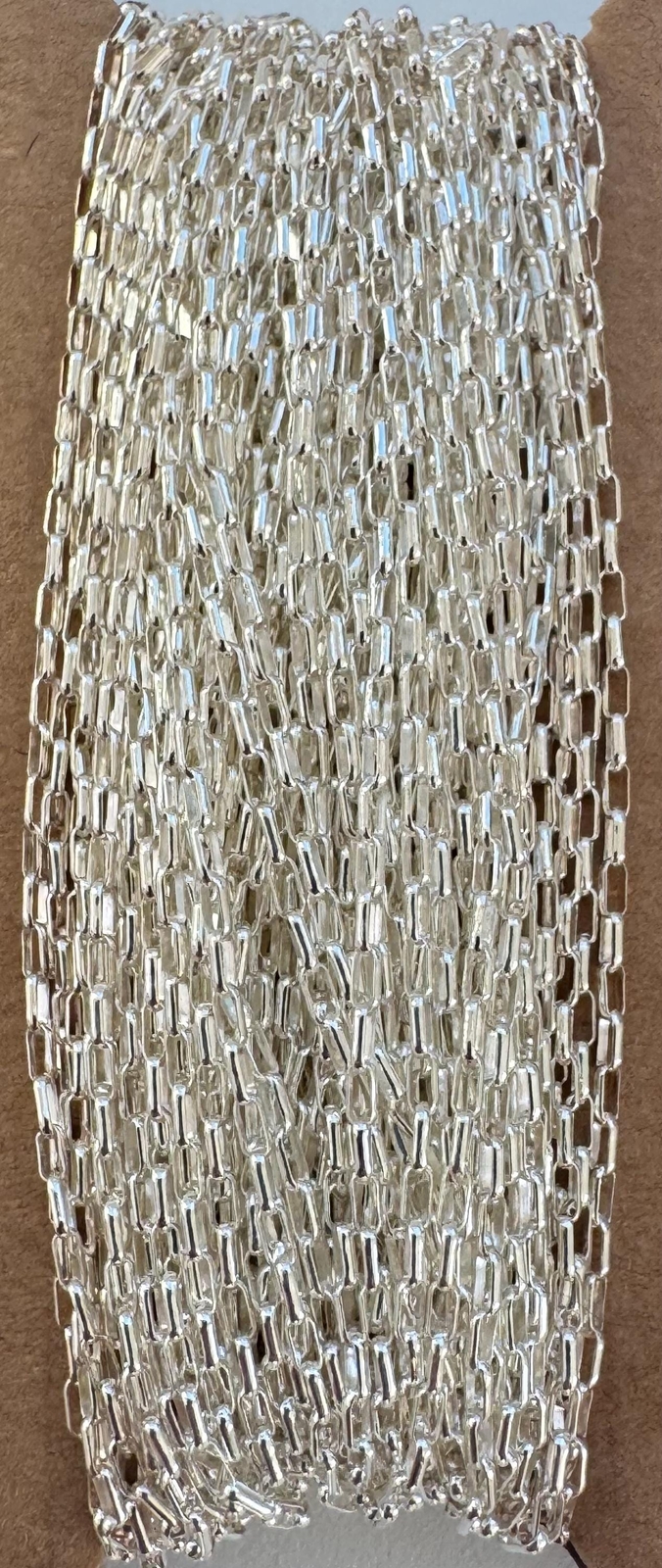 1.4mm x 3.5mm Flat Oval Rollo Chain Sterling Silver .925 by foot (C10533S)