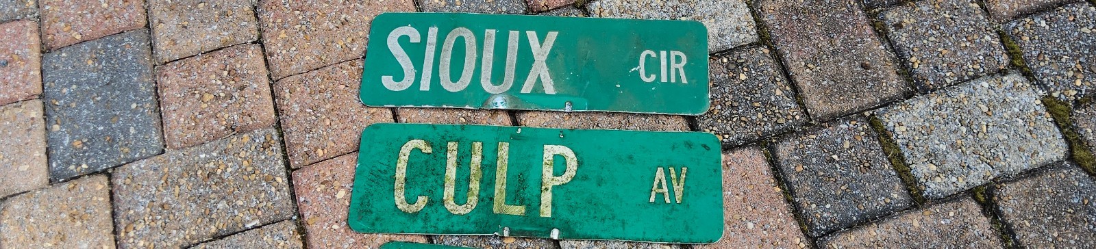 Street name signs. Miscellaneous Sizes. Pick one