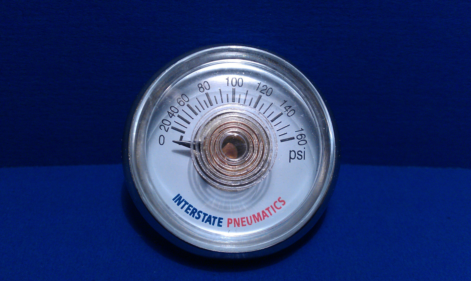 Air Compressor Pressure Gauge 1/8" Brass NPT Back Mount 160 PSI 1" Button Case