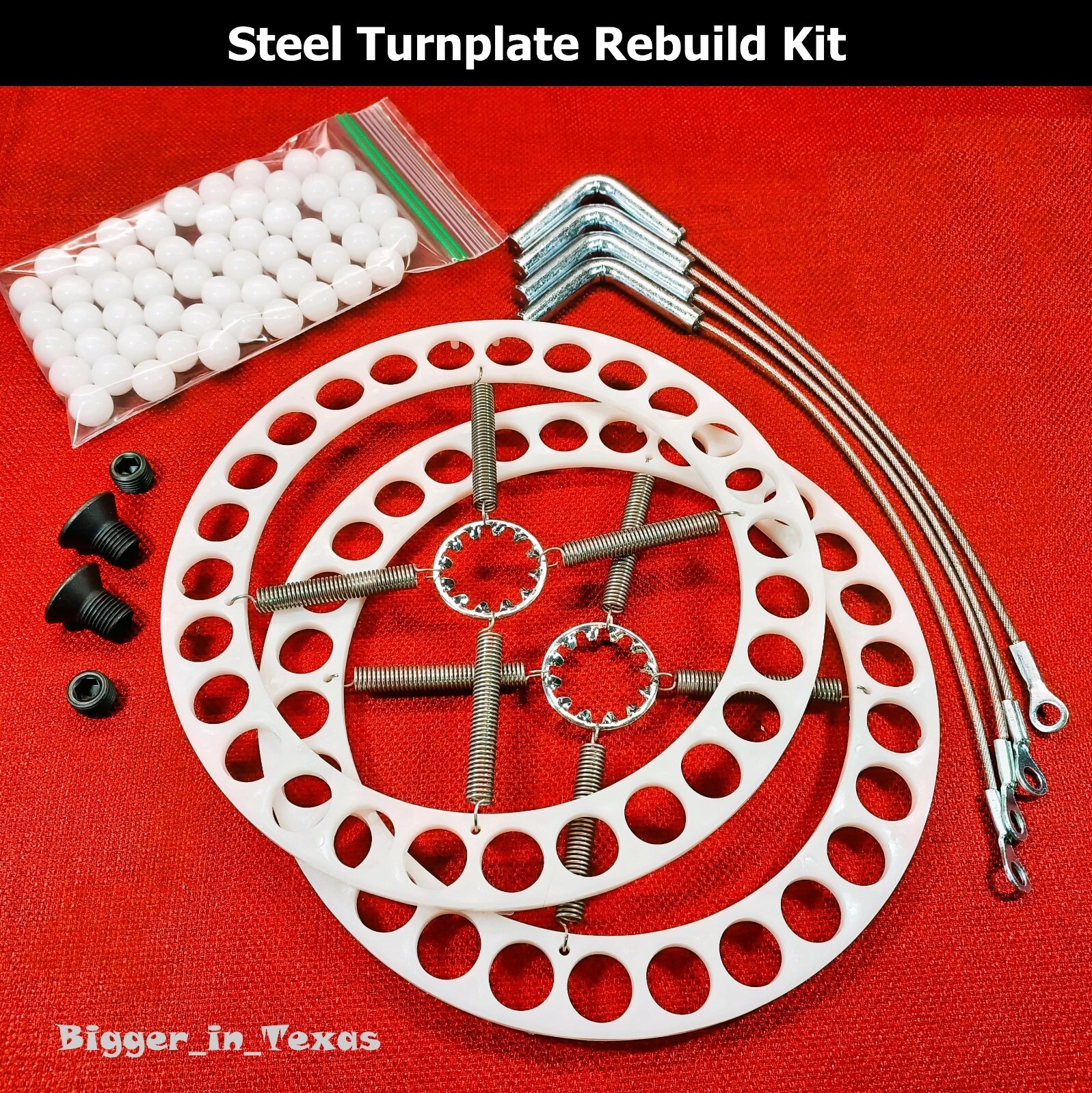 Hunter Alignment 14" Steel Turn Plate Table Repair Rebuild Kit with Lock Pins
