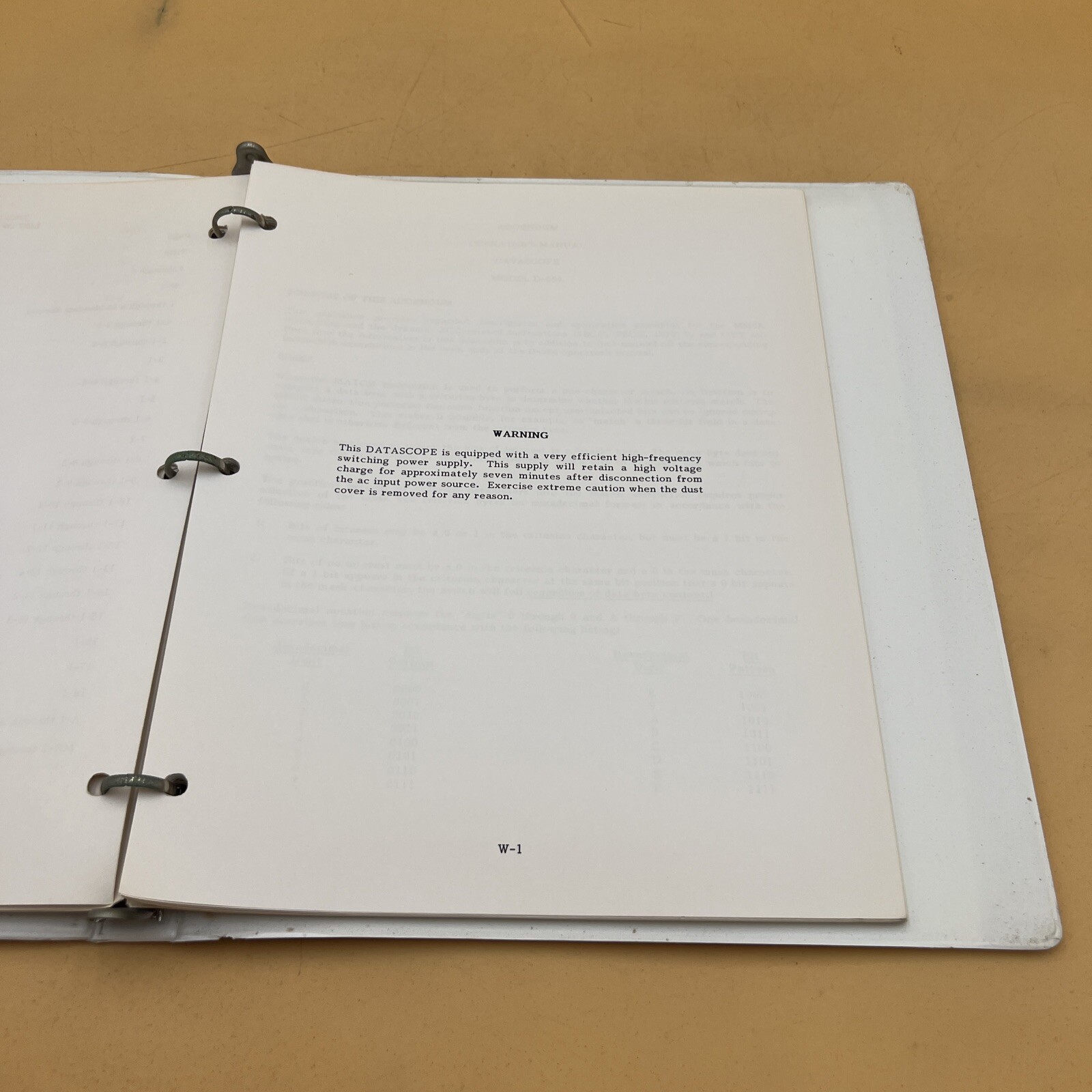 VINTAGE SPECTRON D-584 DATASCOPE OPERATOR'S INSTRUCTION MANUAL BOOK, ORIGINAL