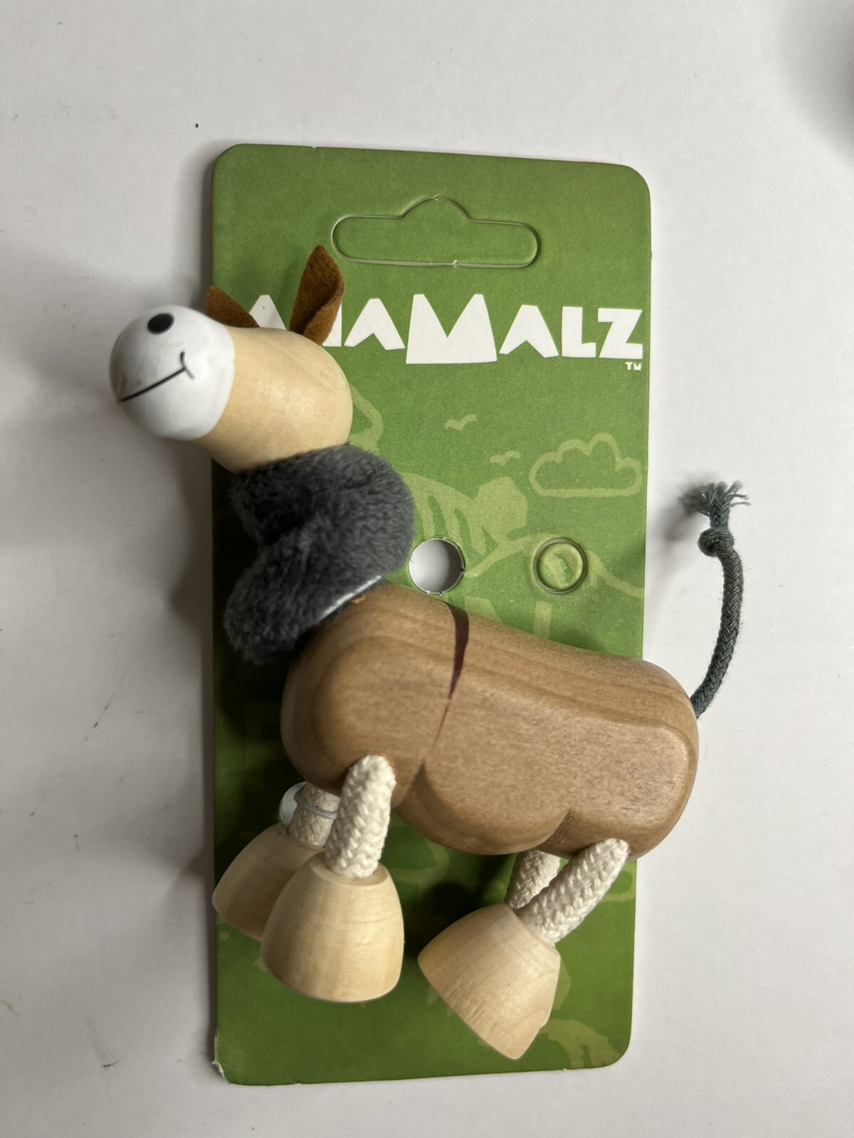 3 NEW ANAMALZ , Handmade, Wooden Poseable Animals. Donkey, Crocodile, Lion!