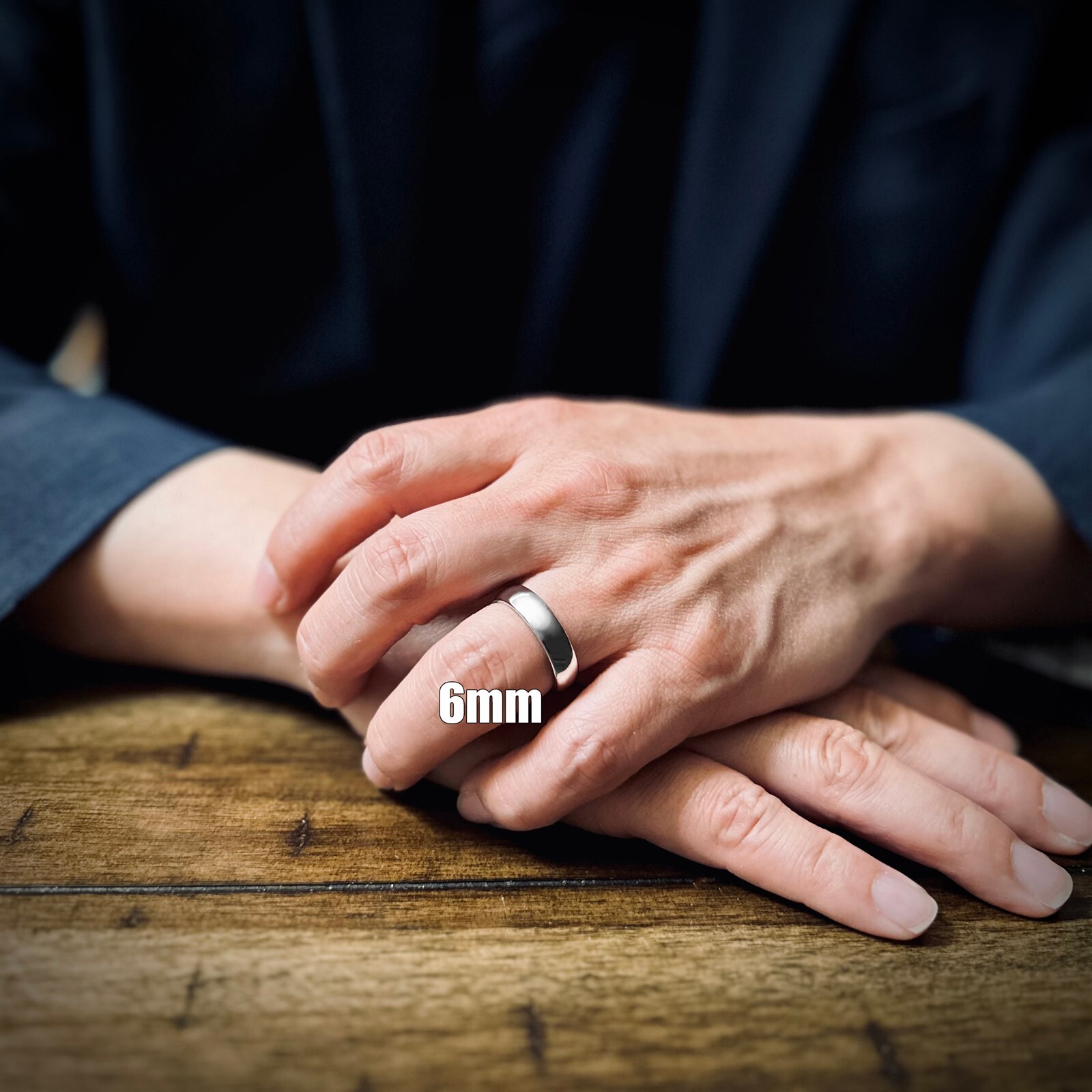 Tungsten Carbide Silver Polished Plain Wedding Band Ring 2mm 3mm 4mm 6mm 8mm