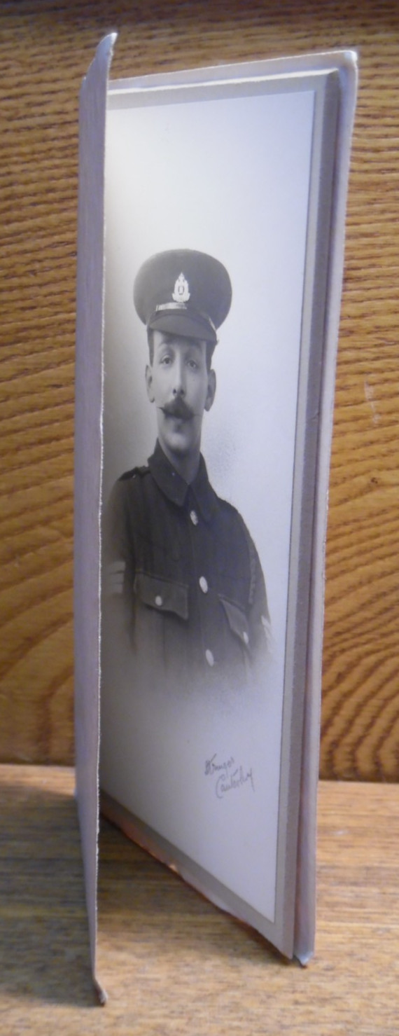 Vintage WWI British Soldier Photograph - Stringer Canterbury Photographer