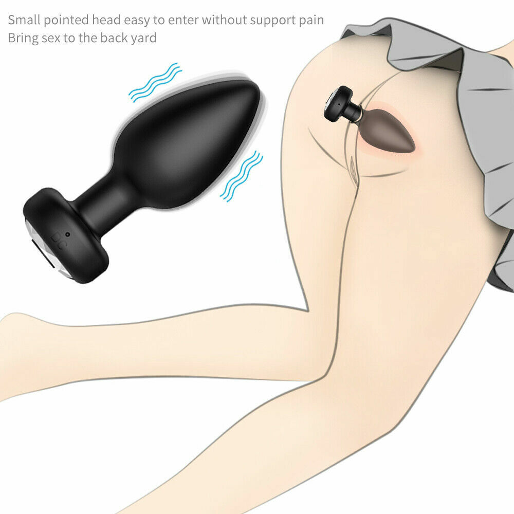 Vibrating Butt Plug Anal Dildo Prostate Massager Vibrator Sex Toys for Men Women