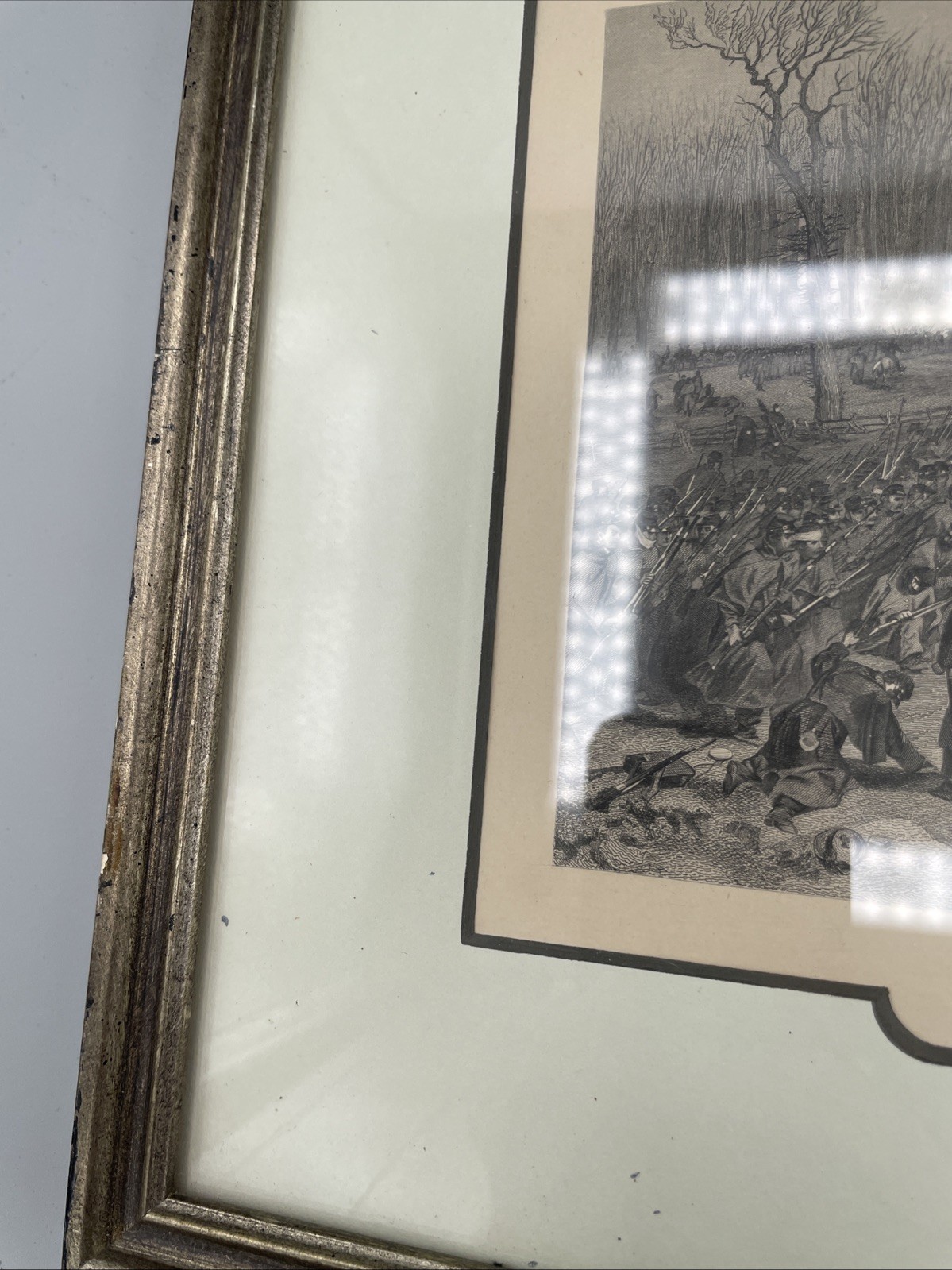 BATTLE OF MILL CREEK, Civil War Battle/Tennessee 1862 Print Lithograph 12”x11”