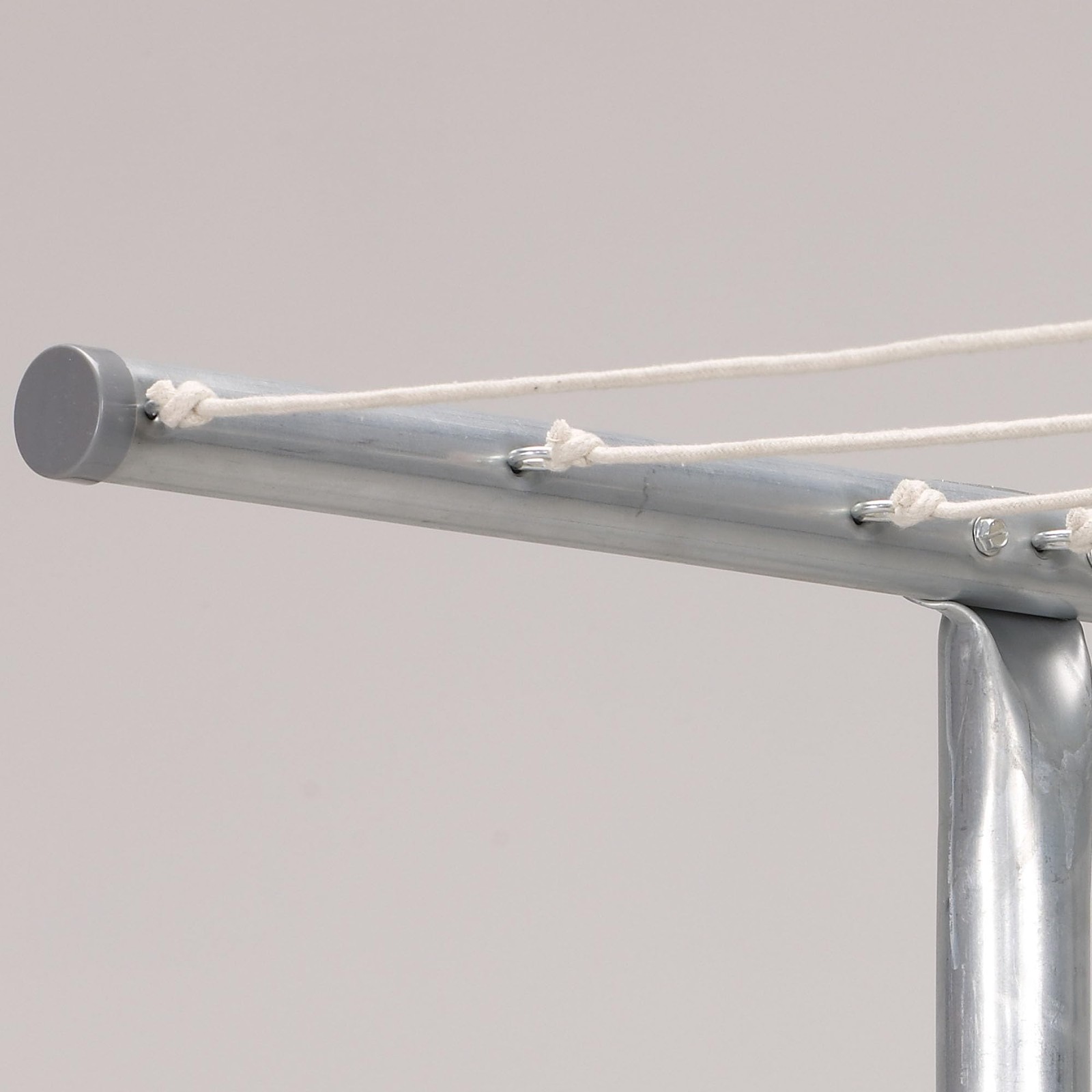 Steel Outdoor Clothesline Single T-Post, Silver