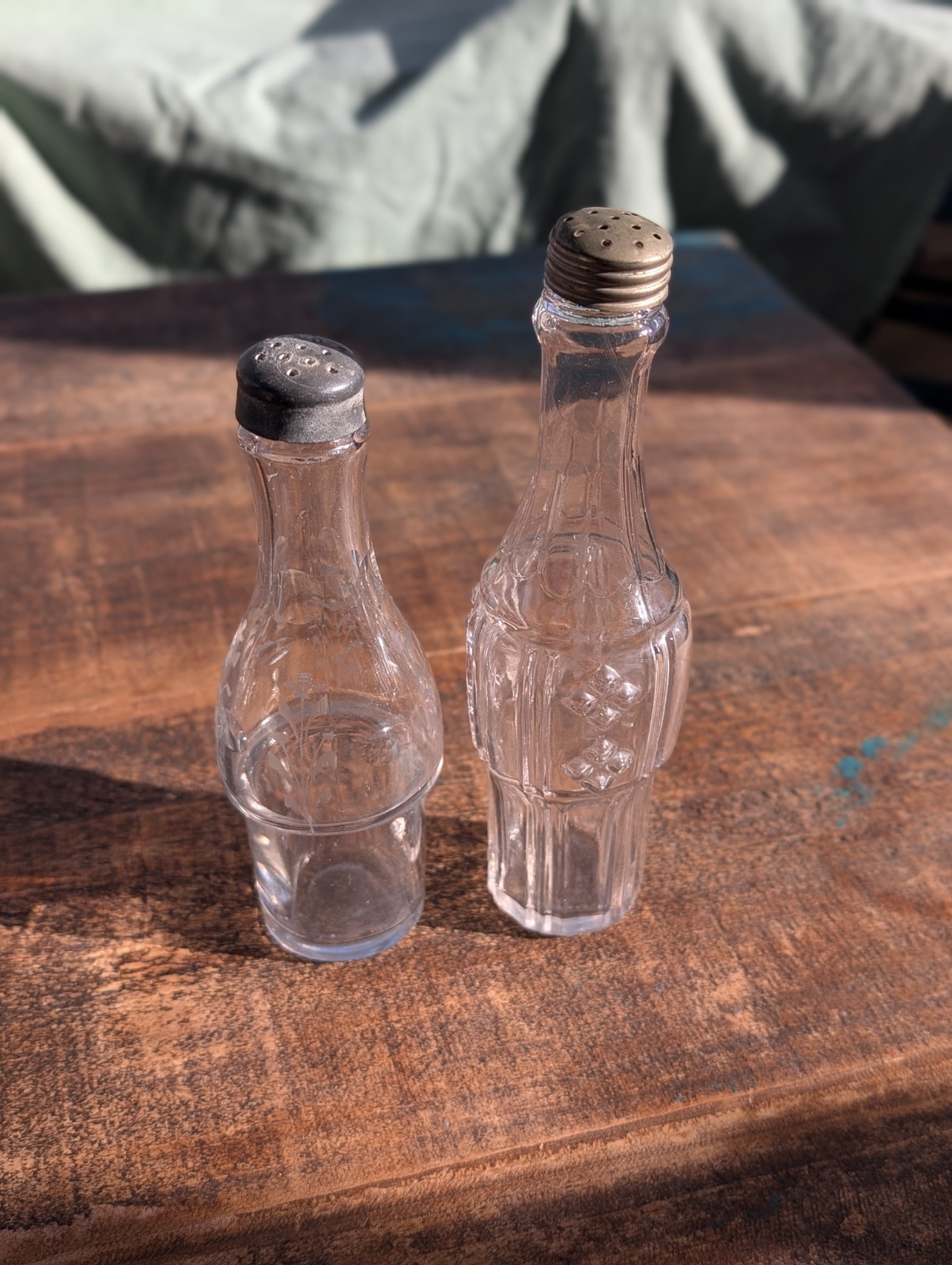 Antique Victorian Silverplate 7-piece Rotating Condiments Cruet Set w/Stoppers