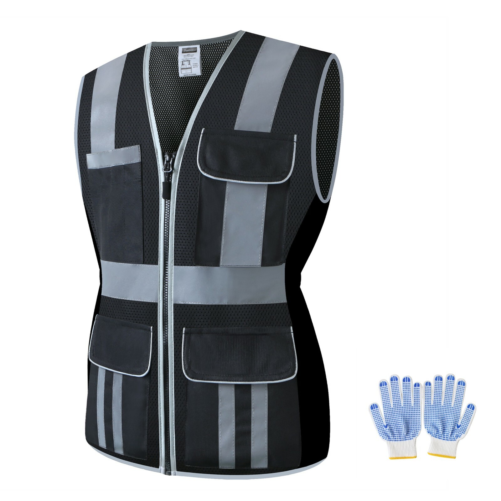High Visibility Women Safety Vest Reflective Breathable Mesh Work Vest For Lady