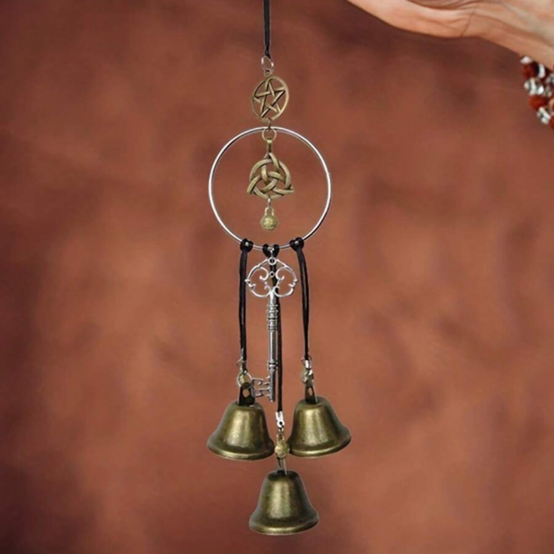 Doork Handle Hanging Witch Bell Willow Wind Chimes Home Doorknob Xmas Decoration