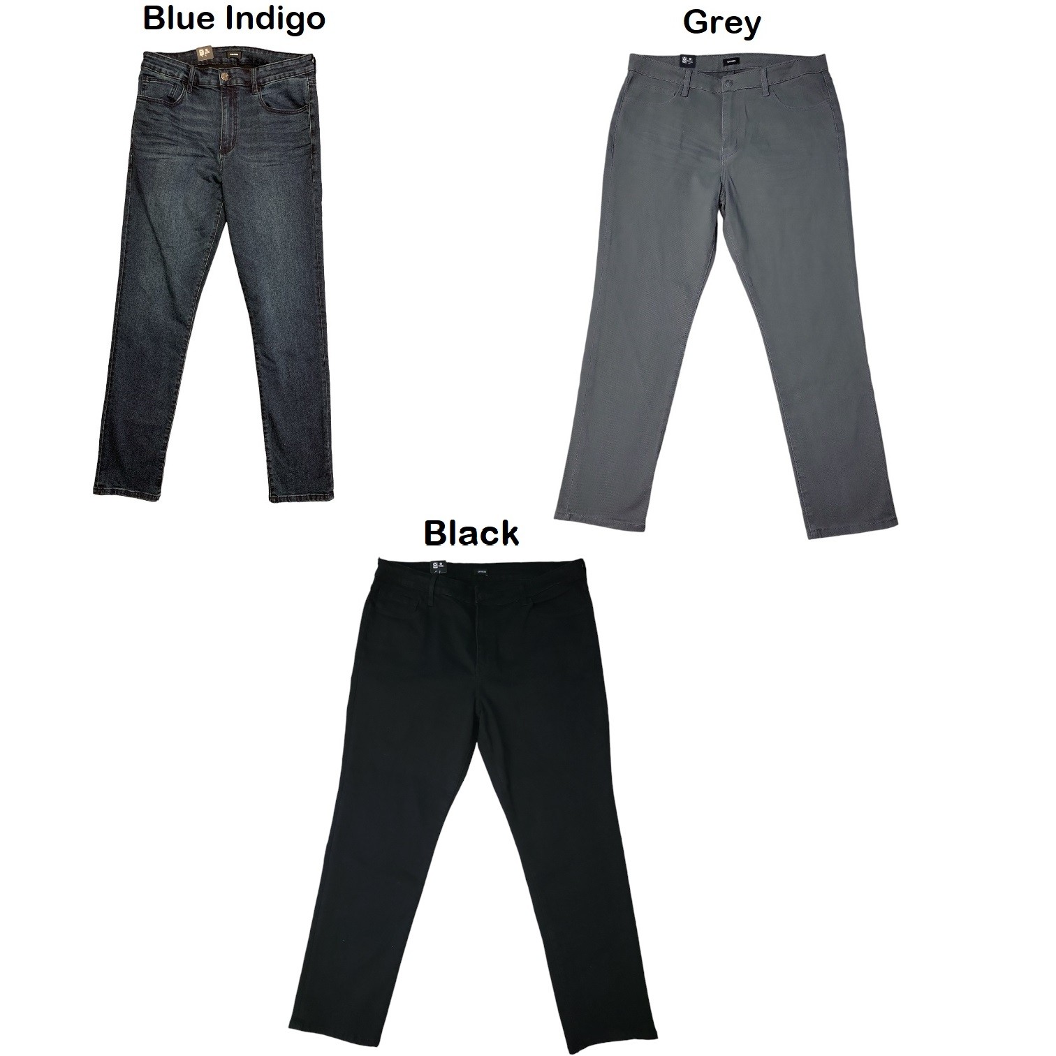 Express Men's Lightweight Stretch Slim Fit Classic 5 Pocket Design Denim Jean