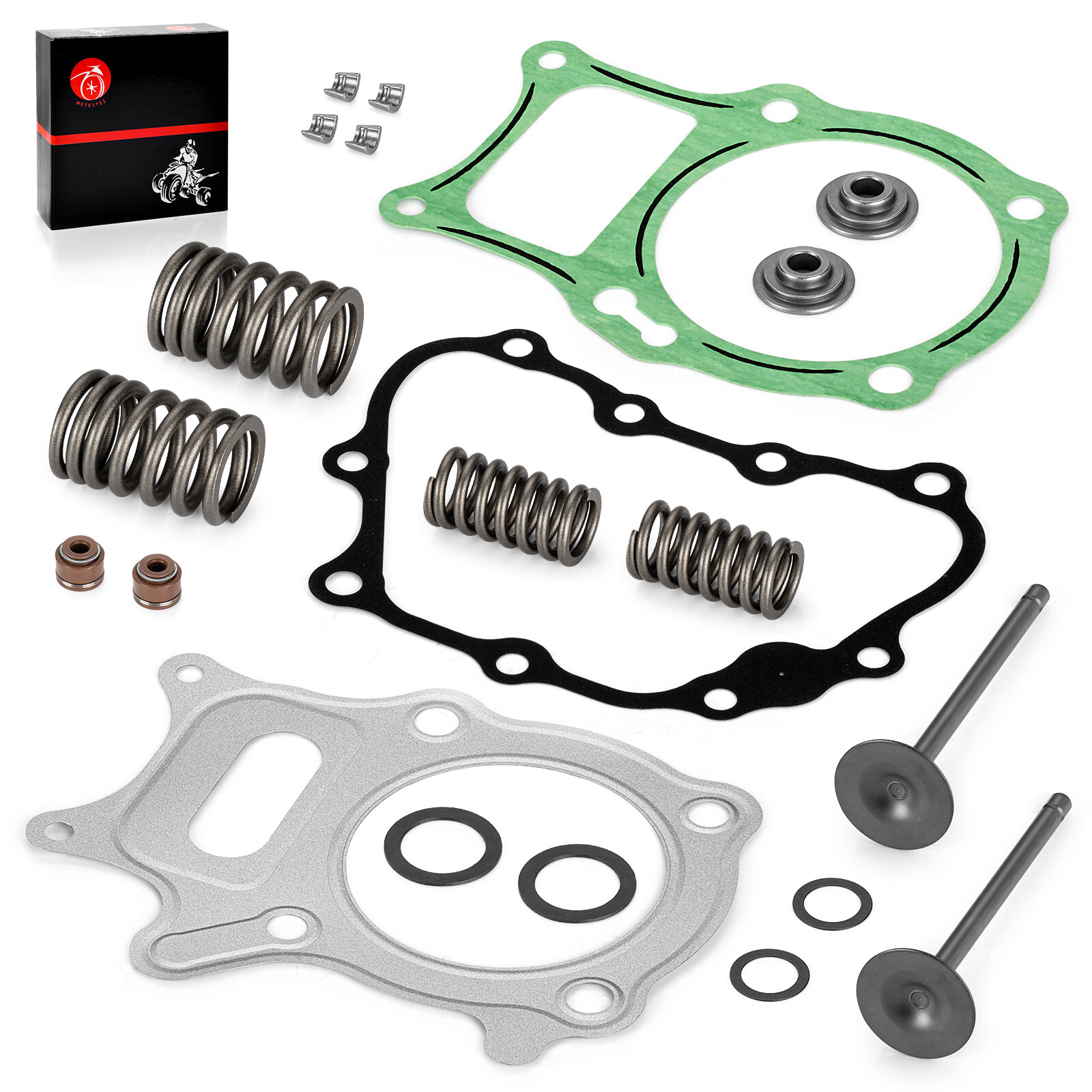 Intake Exhuast Valve Seal Spring Kit for Honda Recon 250 TRX250 TE TM 2002-2023