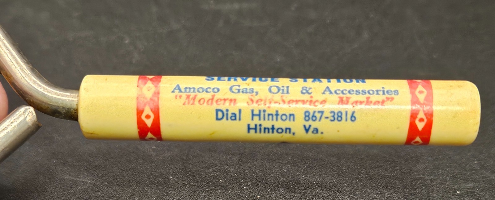 Vtg Amoco Gas Shiflet's Service Station Hinton VA Advertising Bottle Opener