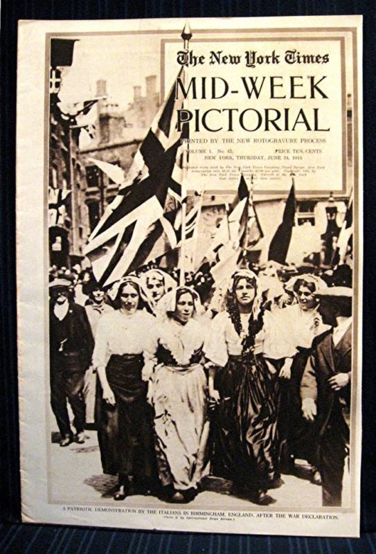 1915 NY Times 06-24 Mid Week War Pictorial WWI Magazine