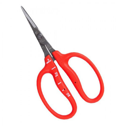 Chikamasa B-500SRF Curved Blade Fluorine Coating Garden Scissors - Sap Resistant