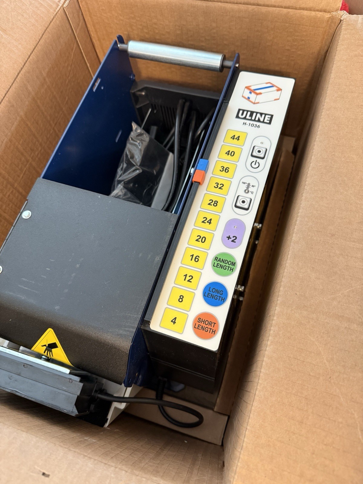 Brand New Uline H-1036 Electronic Kraft Tape Dispenser One Touch w/ Heat Unused