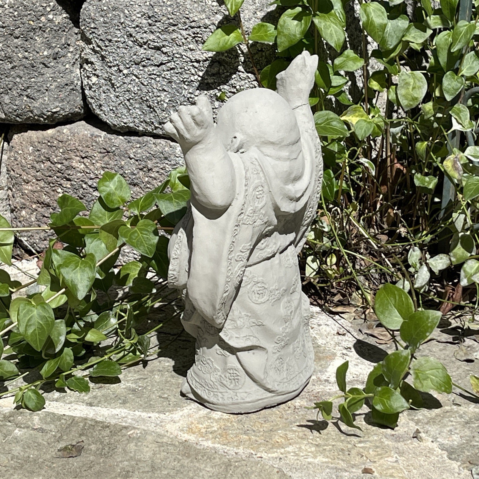 Hotei Buddha Statue Cement Concrete Stone Outdoor Garden Decor