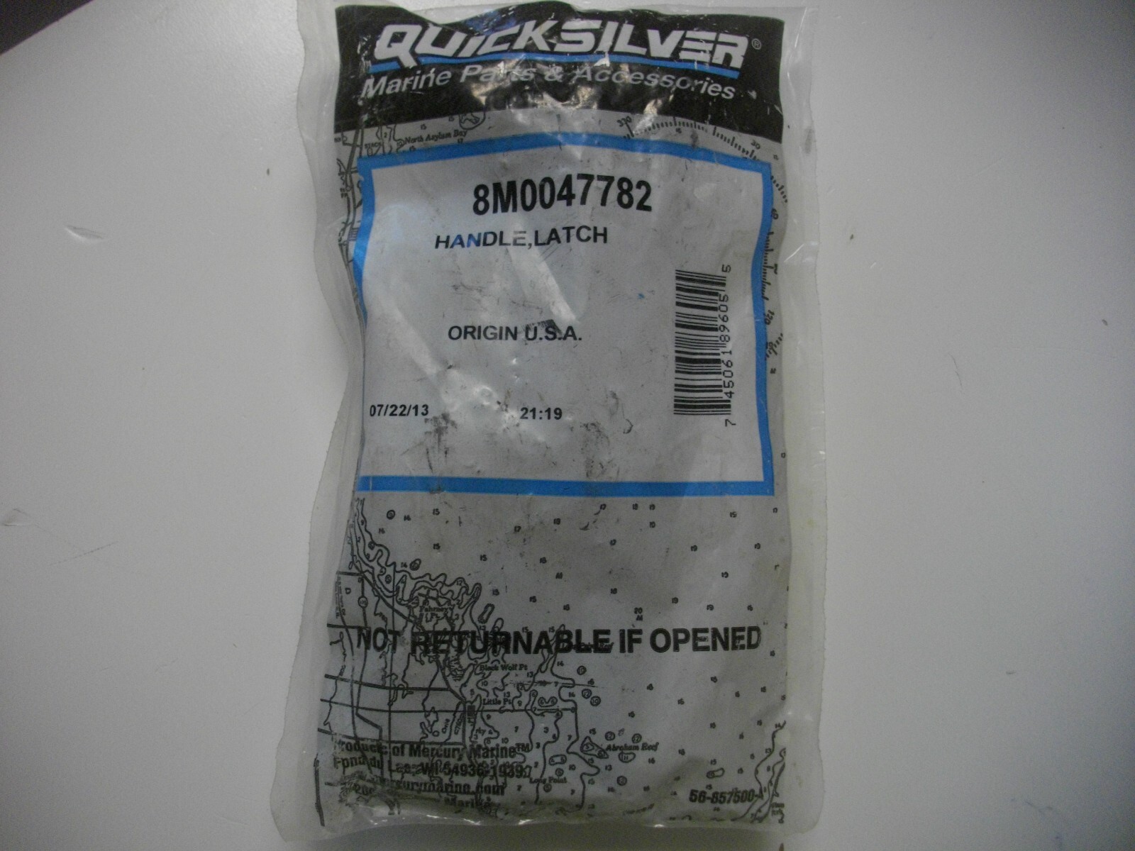 Mercury Marine Quicksilver Mariner 8M0047782 Latch Handle OEM 150 HP Outboard