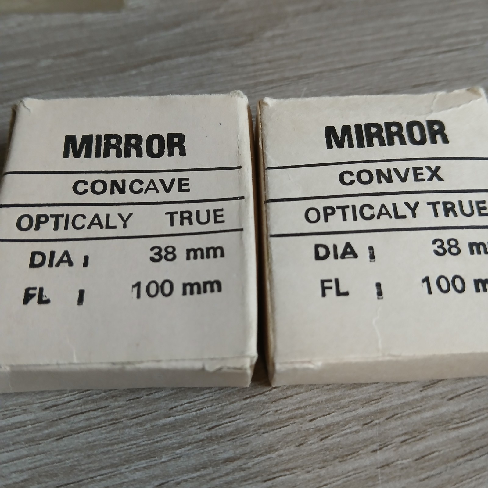 Vintage Science Optic Light 8 Piece Kit Mirror Lenses Prism Reflect