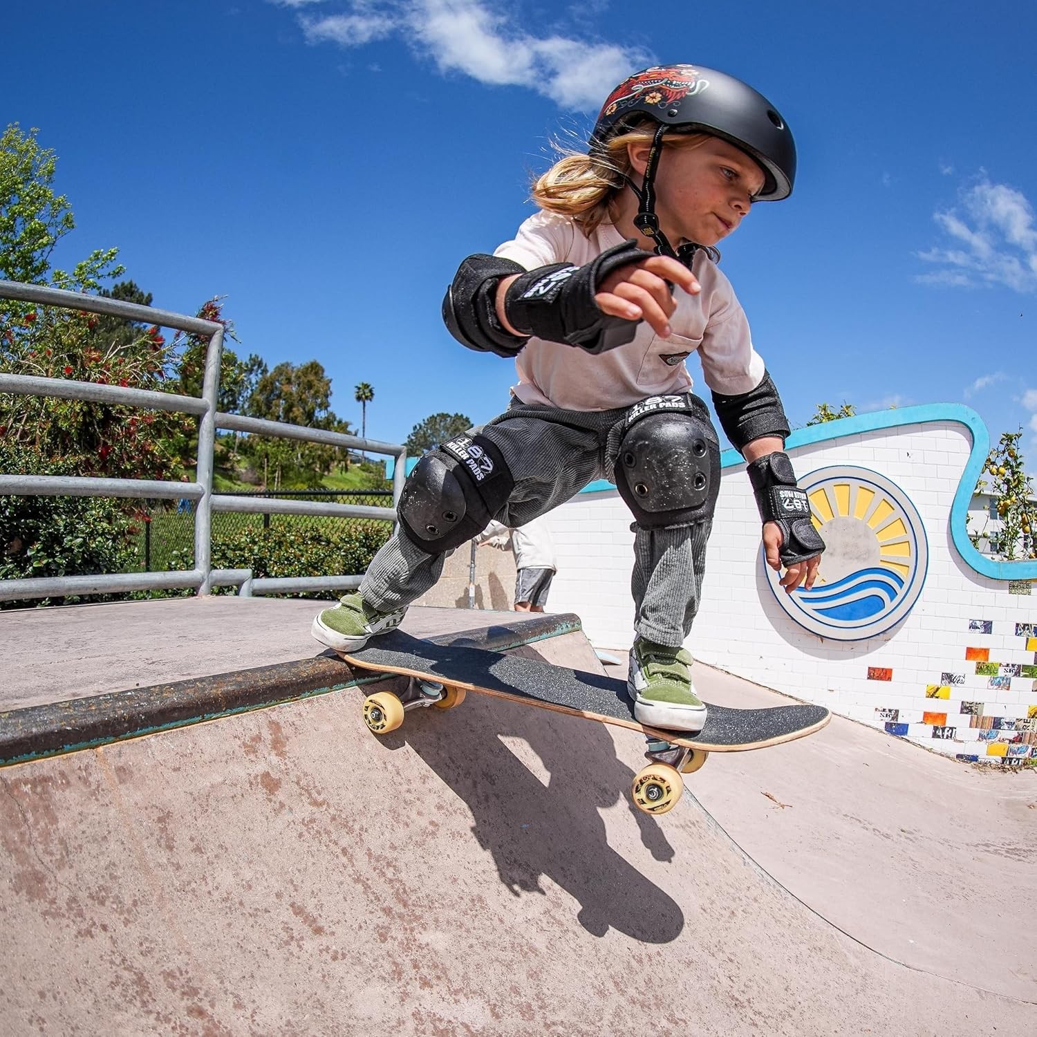 187 Killer Pads Six Pack XS Skate Elbow Knee Wrist Set Missing 1 Guard