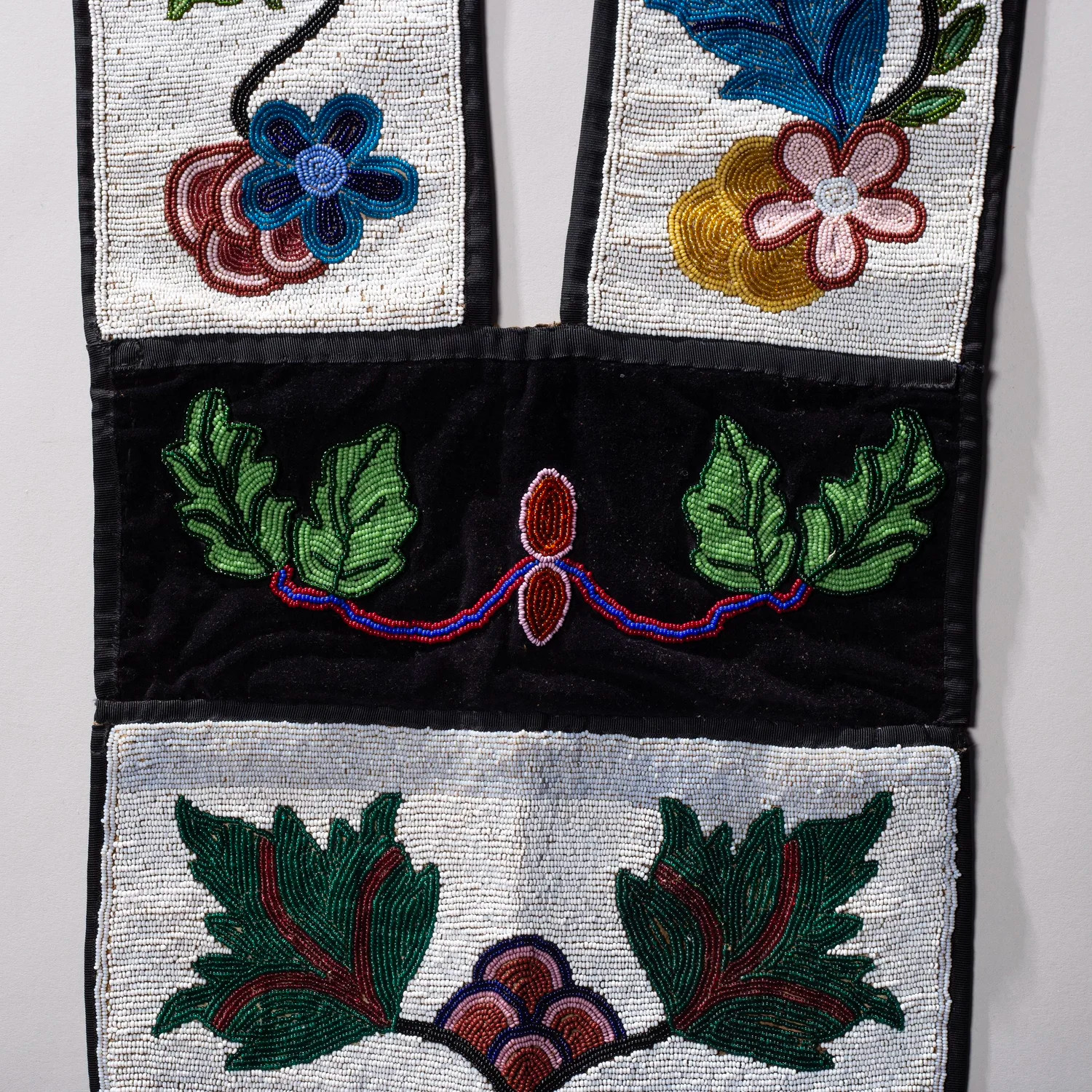 BEADED BANDOLIER BAG