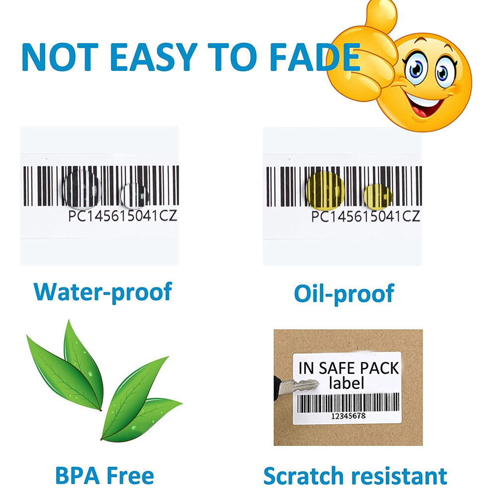 2"x1" Direct Thermal Labels Barcode Adhesive Shipping Sticker for Rollo & Zebra