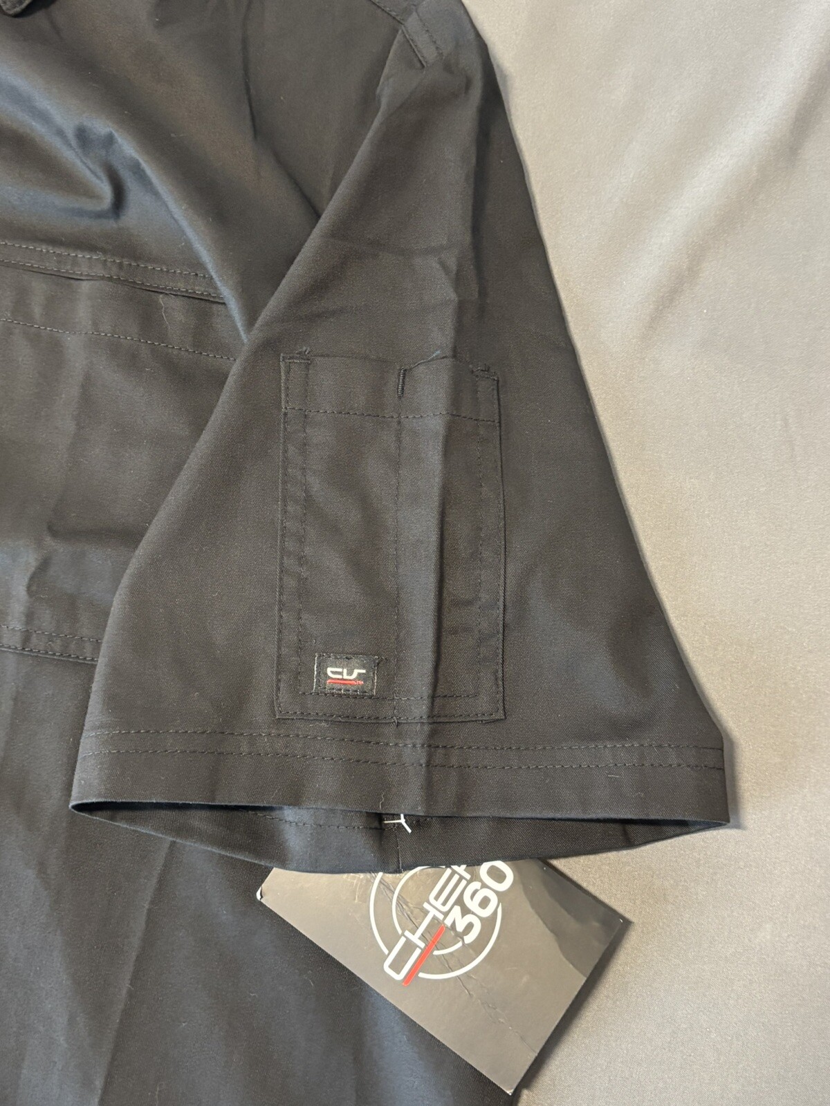 Chef 360 Lightweight Breathable Chef Shirt Black XL New