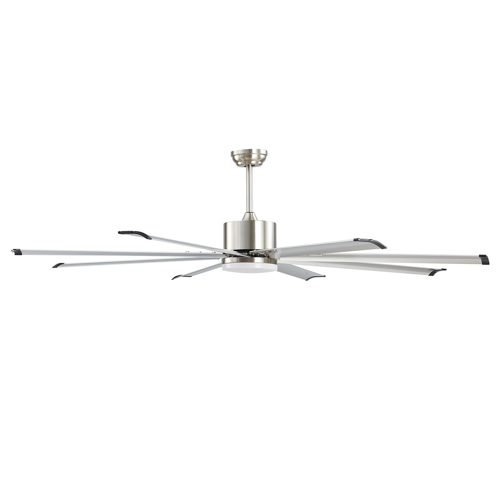 VEVOR 72 In Ceiling Fan with LED Light Remote Control Brushed Nickel Reversible