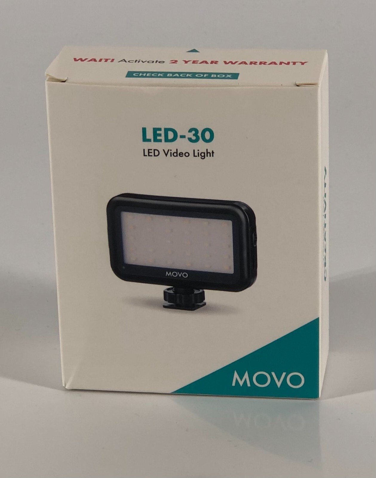 Movo LED-30 Rechargeable Mini LED Video Light Panel with Adjustable Brightness